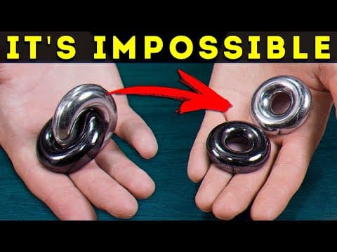 STEEL DONUTS - IMPOSSIBLE PUZZLE - Is it possible to solve?