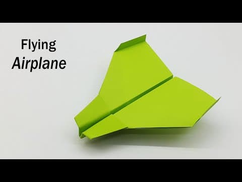 How To Make a Paper Airplane That Fly Far Easy Origami Paper Plane