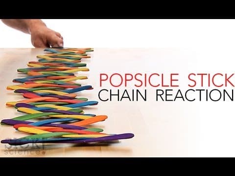 Popsicle Stick Chain Reaction - Sick Science 144