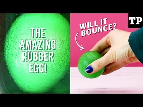 How to make a rubber egg (science experiment) | Easter craft