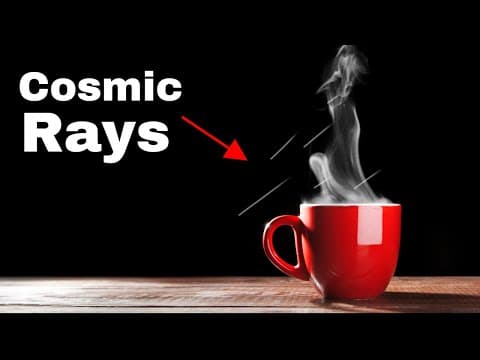 Can You See Cosmic Rays on Hot Drinks