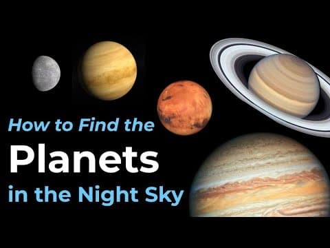 How to Find the Planets in the Night Sky - YouTube