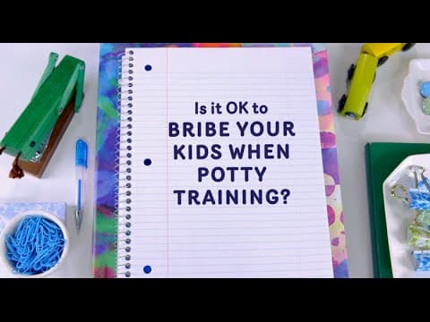 Is it ok to bribe your kids when potty - training?
