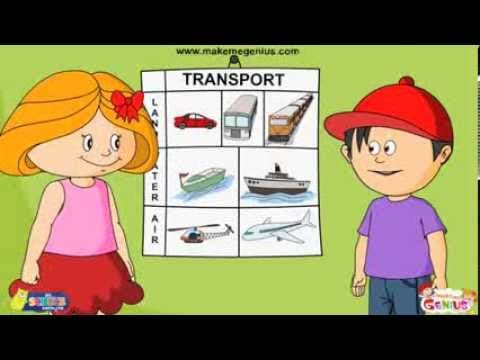 Transport for kids -Means and Modes - YouTube