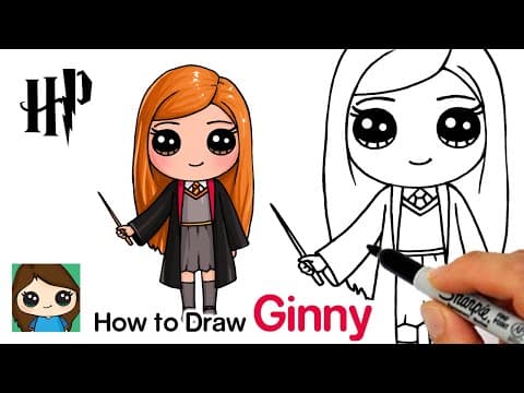 How to draw ginny weasley - harry potter