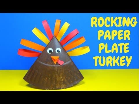 Rocking Paper Plate Turkey | Thanksgiving Craft for Kids