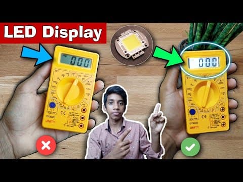 Upgrading led display to multimeter - digital multimeter modification - in telugu