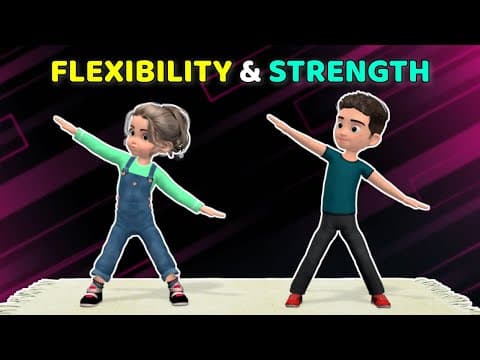 THE BEST CORE EXERCISES FOR KIDS: FLEXIBILITY & STRENGTH | Kids Exercise