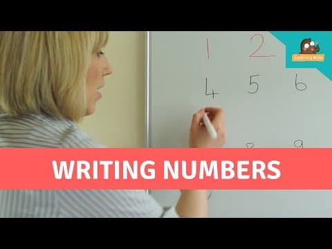 Writing Numbers from 1-10 for Kids - How to Write Numbers