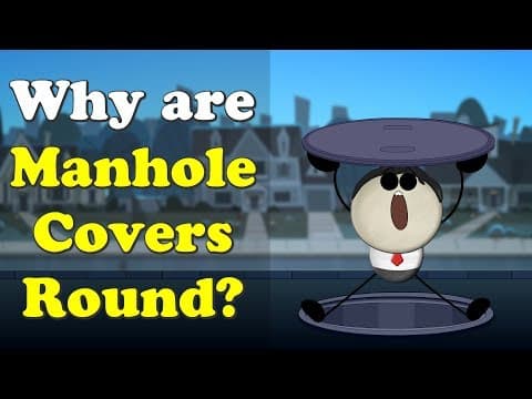 Why are Manhole Covers Round? + more videos | #aumsum #kids #science #education #children