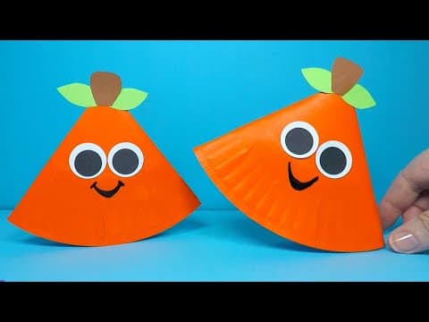 Rocking Paper Plate Pumpkin | Thanksgiving Craft for Kids