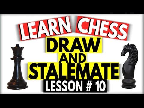 Draw and Stalemate in Chess Explained-Basic Chess Rules-How to Play Chess