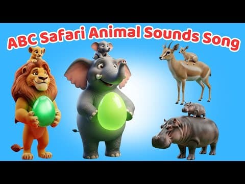 π ABC Safari Animal Family Egg Surprise! Learn Animal Sounds & Baby Colors π¦π | Meow Meow TV