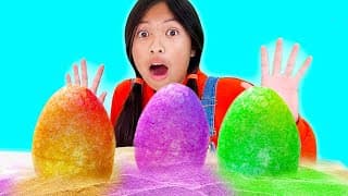 Wendy and Eric Pretend Play Basketball To Save the World | Sand Surprise Eggs