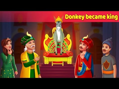 Donkey became the King in English Story | English Fairy Tales ‪@Animated_Stories‬