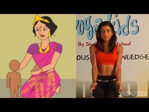 Fun yoga for kids - tiger and pigeon pose - kids learning videos