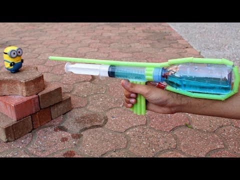 How to make a pump action water gun