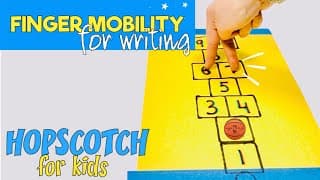 FINGER ISOLATION with HOPSCOTCH Game l Fine Visual Motor Activity for Pencil Grasp l OT Telehealth