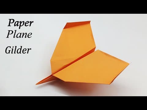 How to Make a Glider Paper Plane That Flies Far and Far  Origami Paper Airplane