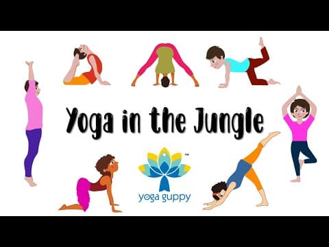 Yoga Poses for Strength & Balance | Easy Animal Poses for Kids | The Yoga Guppy Asana Series