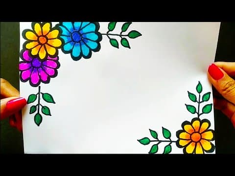 Page border design - assignment design - border design for project