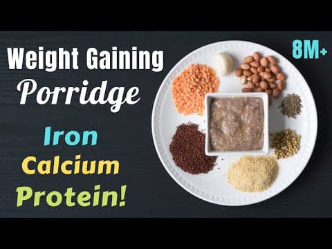 Healthy & Weight Gain Baby Porridge | Ragi Daliya Porridge for 8M+ Babies | Breakfast Lunch Dinner