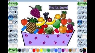 How to draw Fruit Bowl in Tux Paint