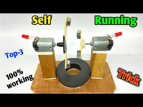 Free energy generator with two dc motor | small dc motor | Top 3 new convert energy