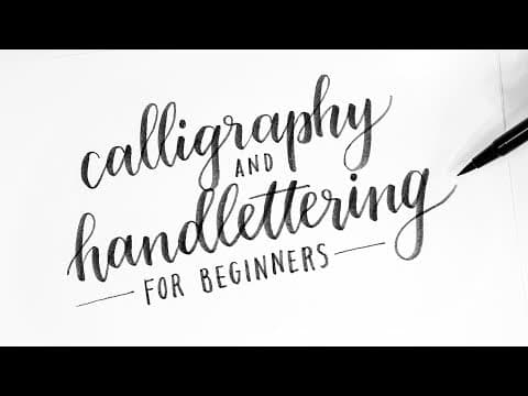 How to calligraphy and hand lettering for beginners! tutorial