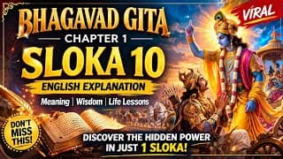 “Don’t Ignore This Sloka!  Bhagavad Gita Chapter 1 Sloka 10 Explained”