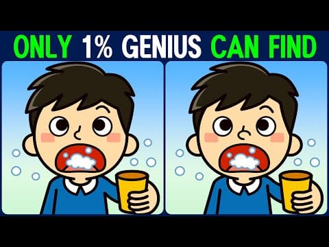 【Find the Difference】 Did you find all the differences? Then you are a genius!