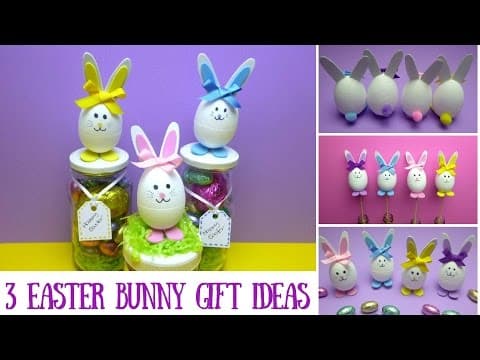 Easter Crafts - 3 Easter Bunny Gift Ideas - Mason Jar Crafts