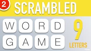 Scrambled Word Games |Guess the Word Game |9 Letter Words