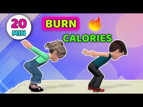 20-min full body kids workout - burn lots of calories
