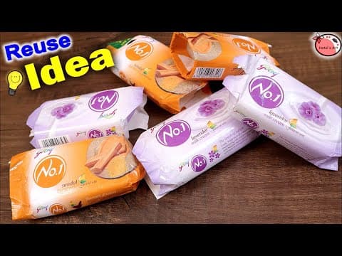 Best out of waste - soap wrapper - diy desk organizer - pen stand making at home - handmade craft