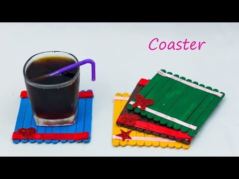 DIY Ice Cream Stick Coaster