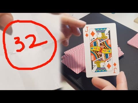 Awesome Magic Card Trick With Number 32 [Magic tutorials #32]