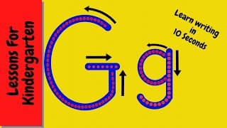 Writing the letter G|Alphabet writing|Writing letter for Kids