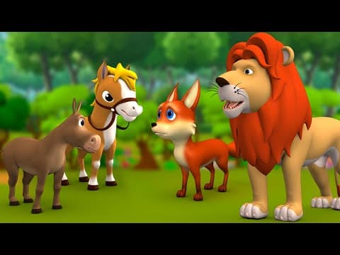 Who is the Minister of Forest Telugu Stories - ఈ అడవికి మంత్రి ఎవరు కధ 3D Kids Animals Moral Stories