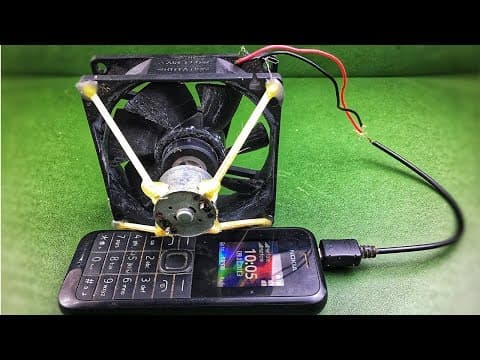 How to make mini self running machine generator mobile charging using dc motor with fan pc 12 volts