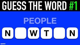 Guess the Word Game | Complete the Word From the Clue and Letters