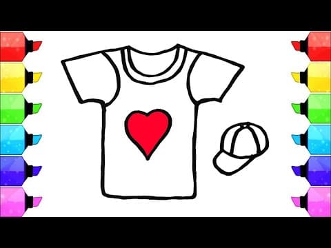 T-Shirt & Cap Art: Drawing, Painting & Coloring for Kids | Fun & Creative Activity Together!