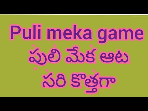 Puli meka game #2 || One of the best mind game || పులి మేక ఆట # 2 || Indian village game