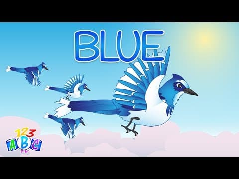 Blue! - color blue song for preschool - blue color word song