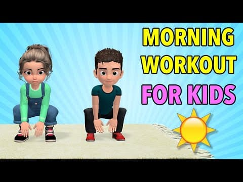 Morning kids workout: wake up exercises