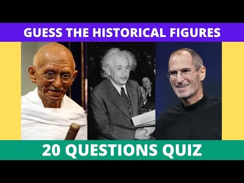 Guess the Historical Figures Quiz | Who Are These Historial Figures