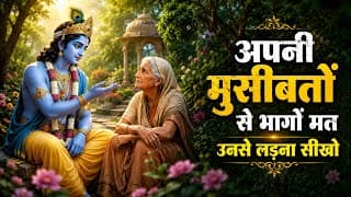 अपनी मुसीबतों से भागों मत, उनसे लड़ना सीखो | Shrimad Bhagwat Geeta Saar |