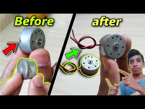 How to repair dc motor terminals - dvd motor repair