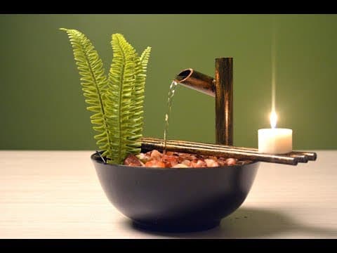 How to make a beautiful table top fountain from plastic pipes | easy DIY craft