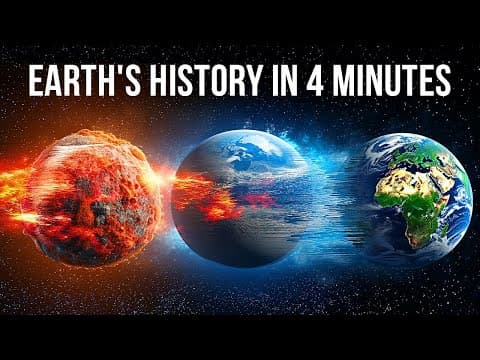 Earth's 4.5 Billion Years in 1 Day